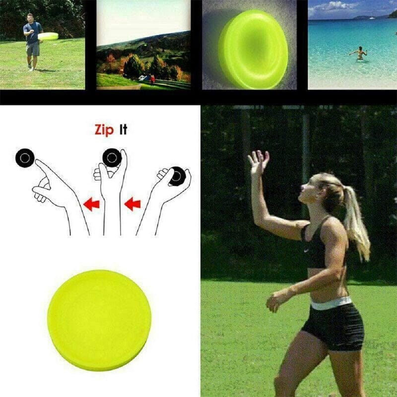 2pc Set-Creative Mini Silicon Frisbee Hand Push