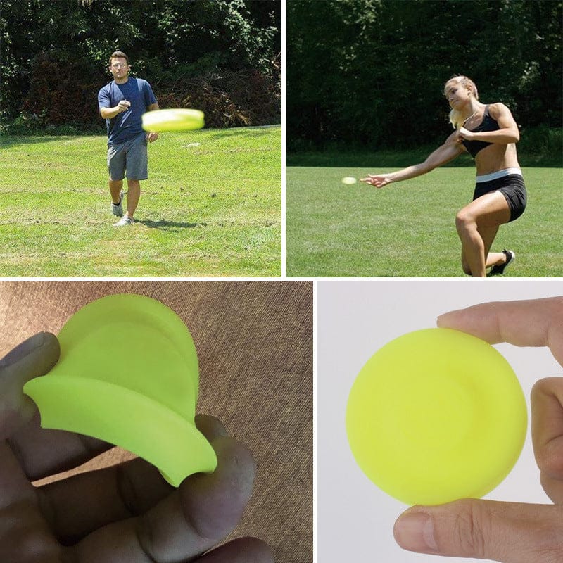2pc Set-Creative Mini Silicon Frisbee Hand Push