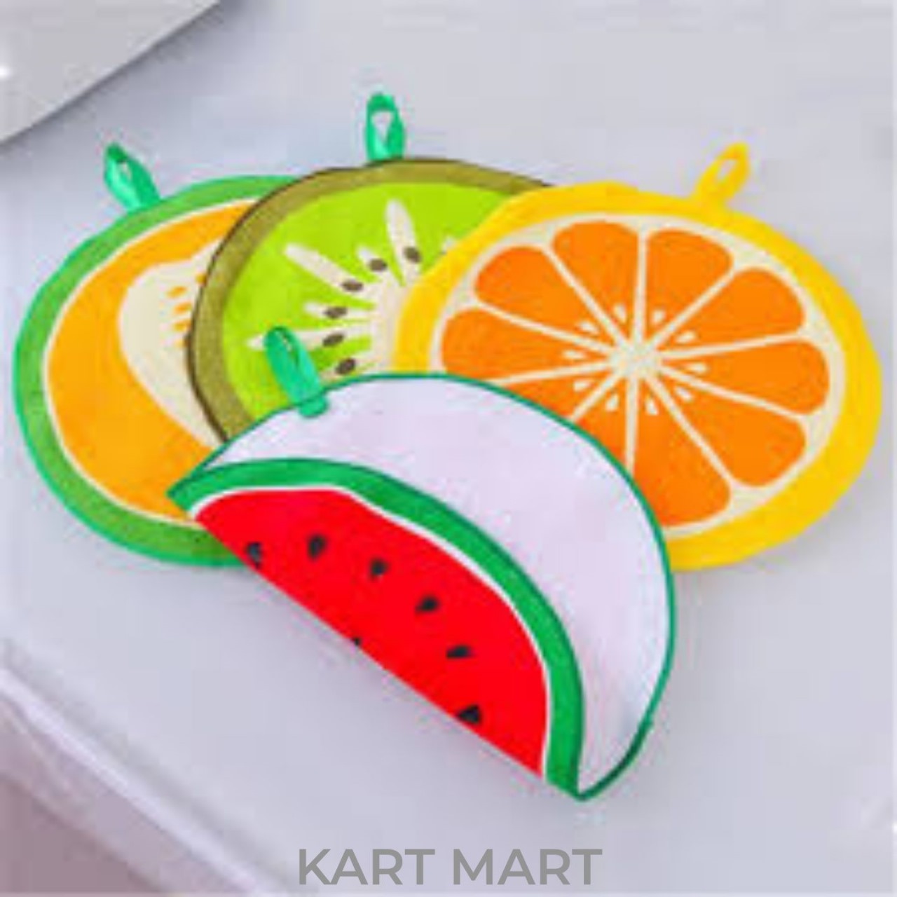 4pcs Fruit Kitchen Towels โ Soft, Absorbent & Colorful!