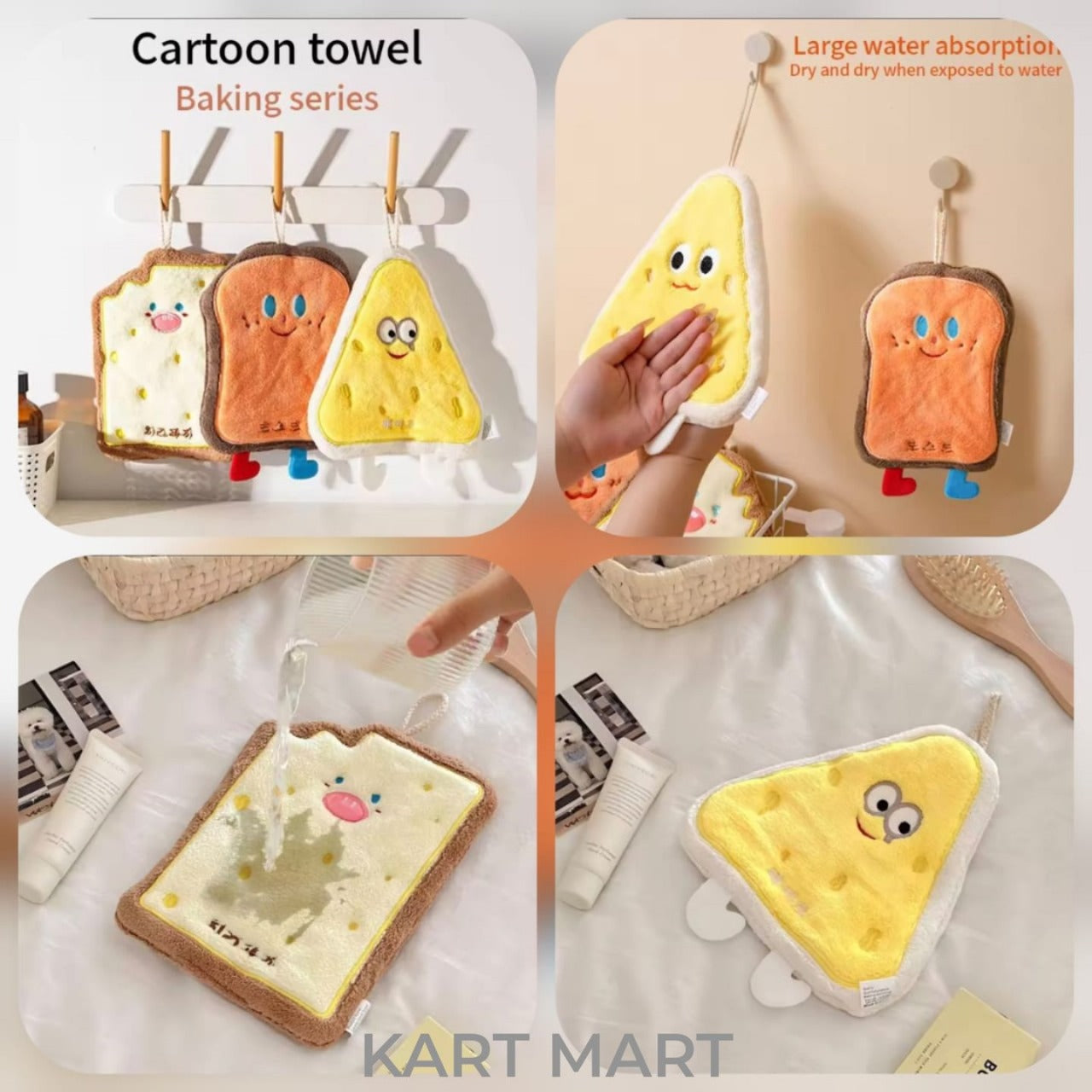 Cartoon Absorbent Towel β Soft, Cute & Super Handy!