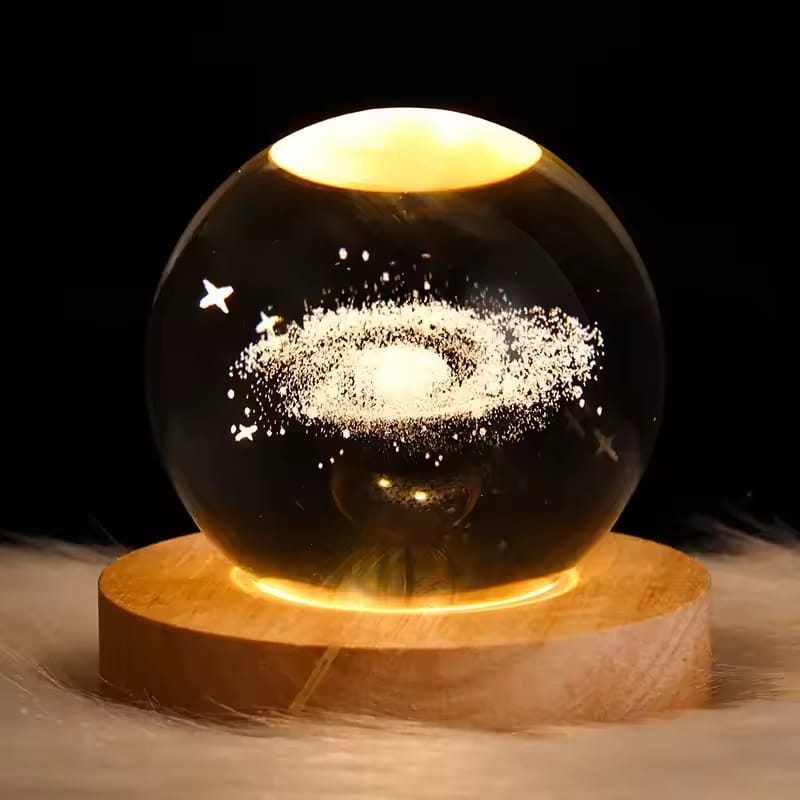 Modern 3D Crystal Galaxy Lamp