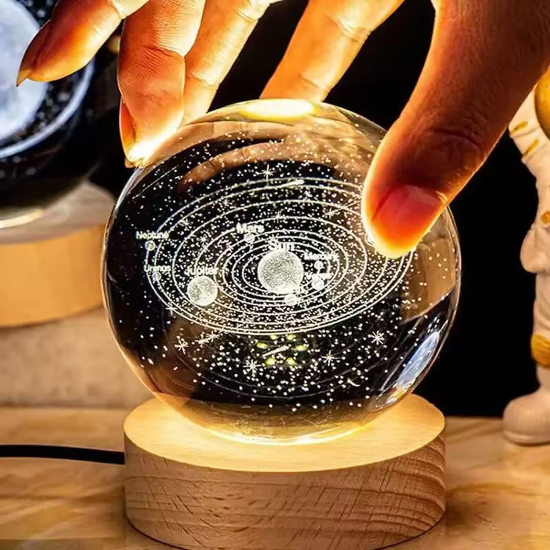 Modern 3D Crystal Galaxy Lamp