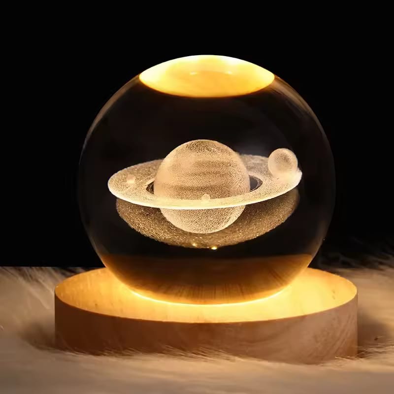Modern 3D Crystal Galaxy Lamp