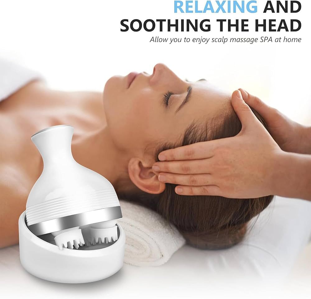 Multi-Purpose Electric Scalp & Body Massager – Rechargeable & Waterproof
