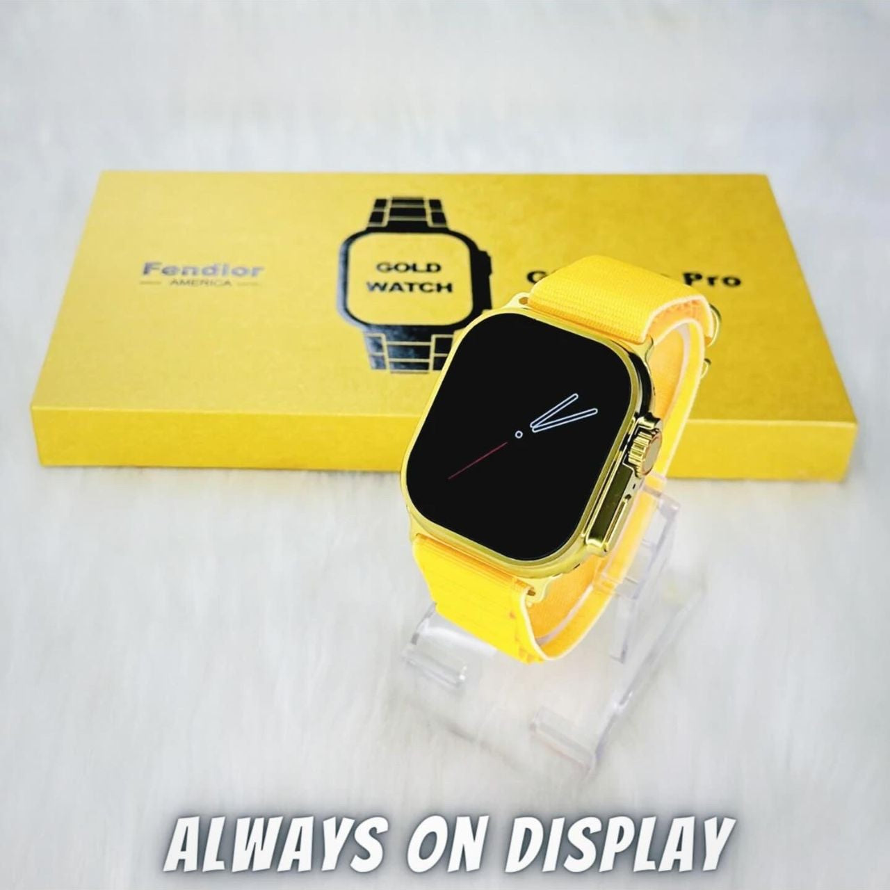 G9 Ultra Pro Smartwatch – Special Gold Edition (3 Straps + Wireless Charger)