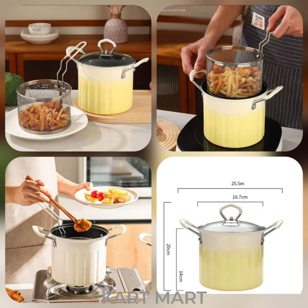 3L Deep Frying Pot β Premium Quality for Perfect Crispy Cooking!