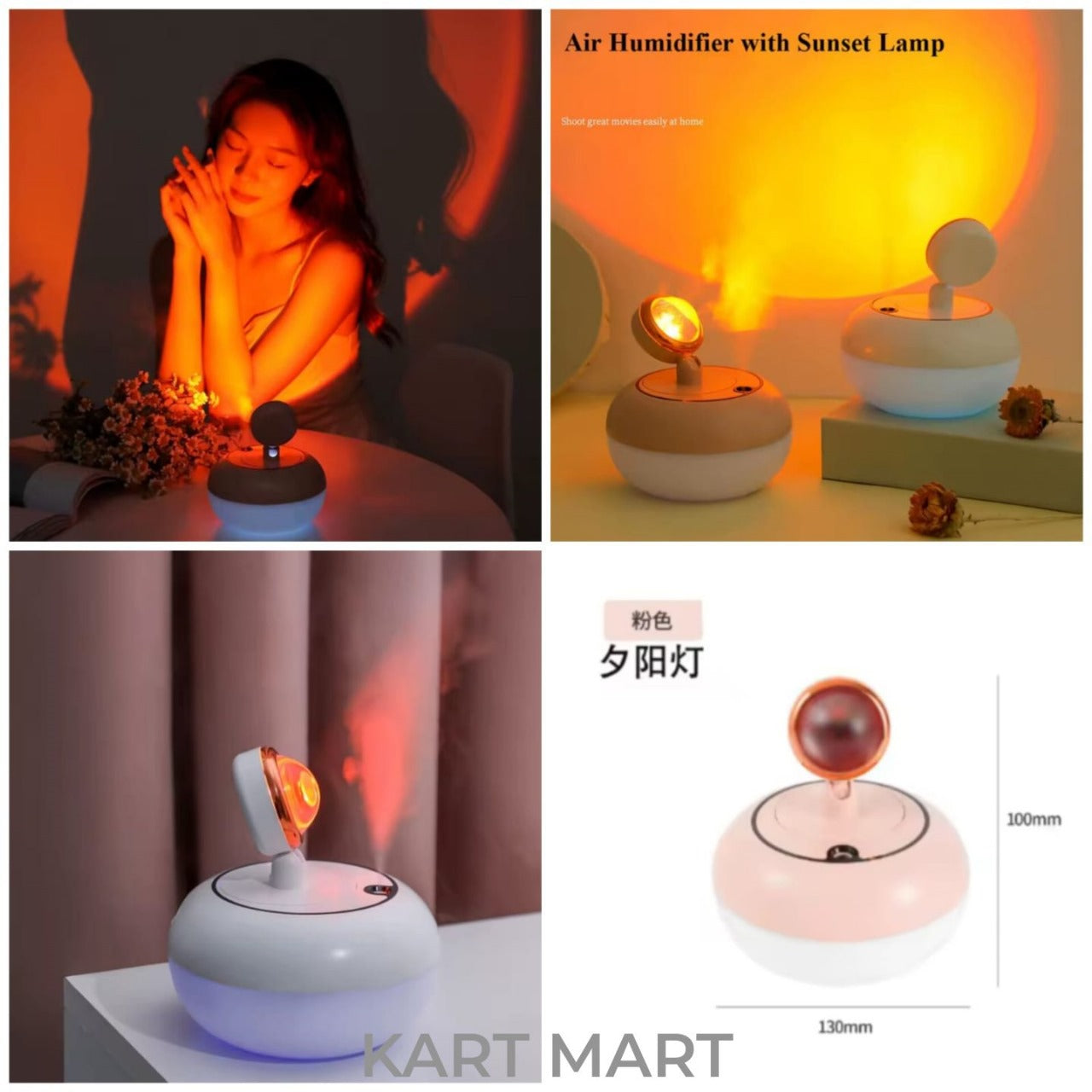Sunset Light with Humidifier β Relaxing Glow & Gentle Mist!
