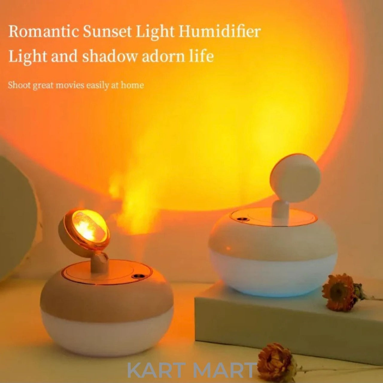 Sunset Light with Humidifier β Relaxing Glow & Gentle Mist!