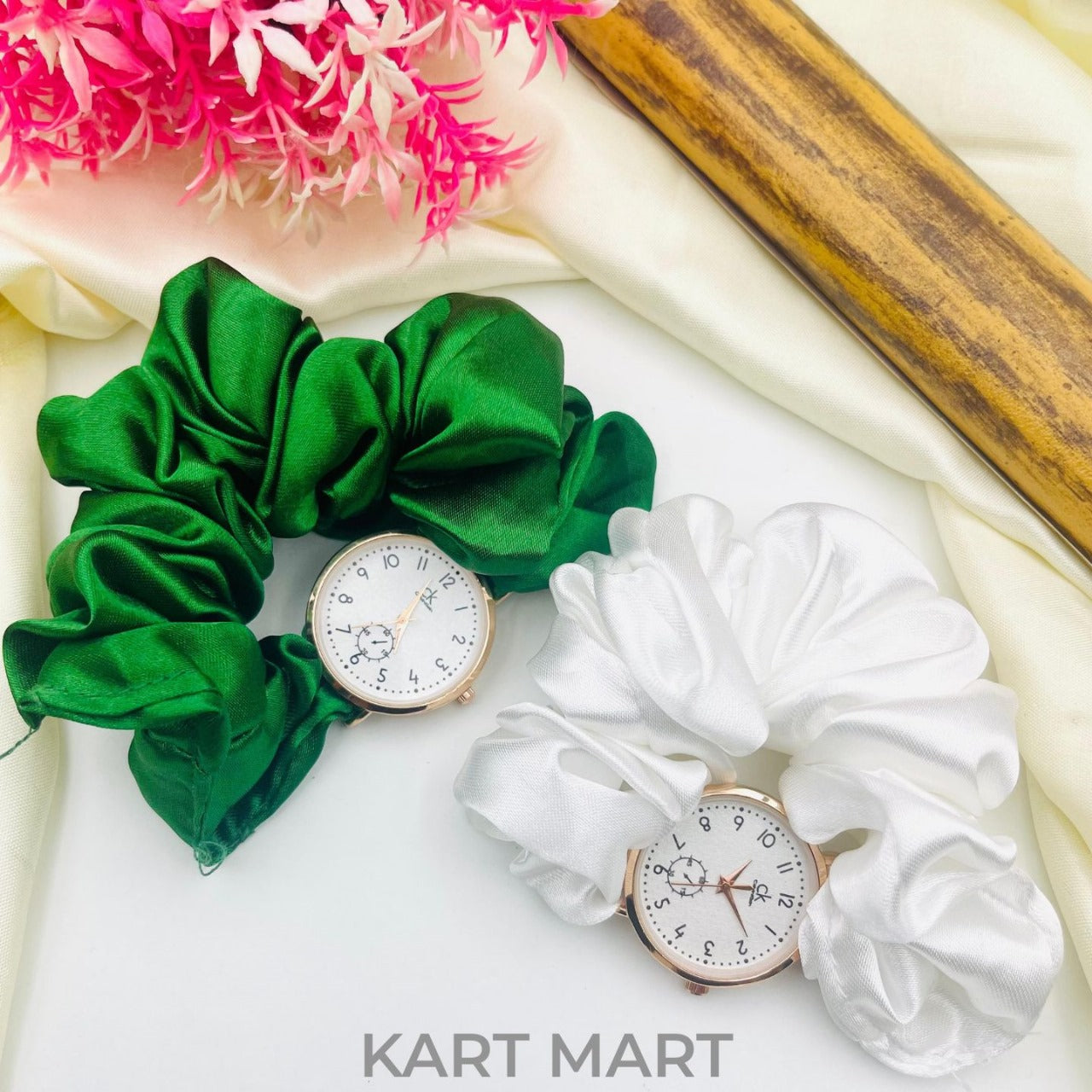 Scrunchies Watch ā Beautiful Dial with Soft Strap (Independence Day šµš° Special)