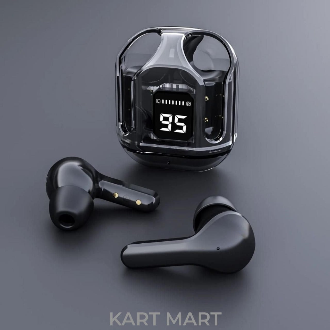 Air 31 Transparent Digital Earbuds ā Sleek, Smart & Stylish!