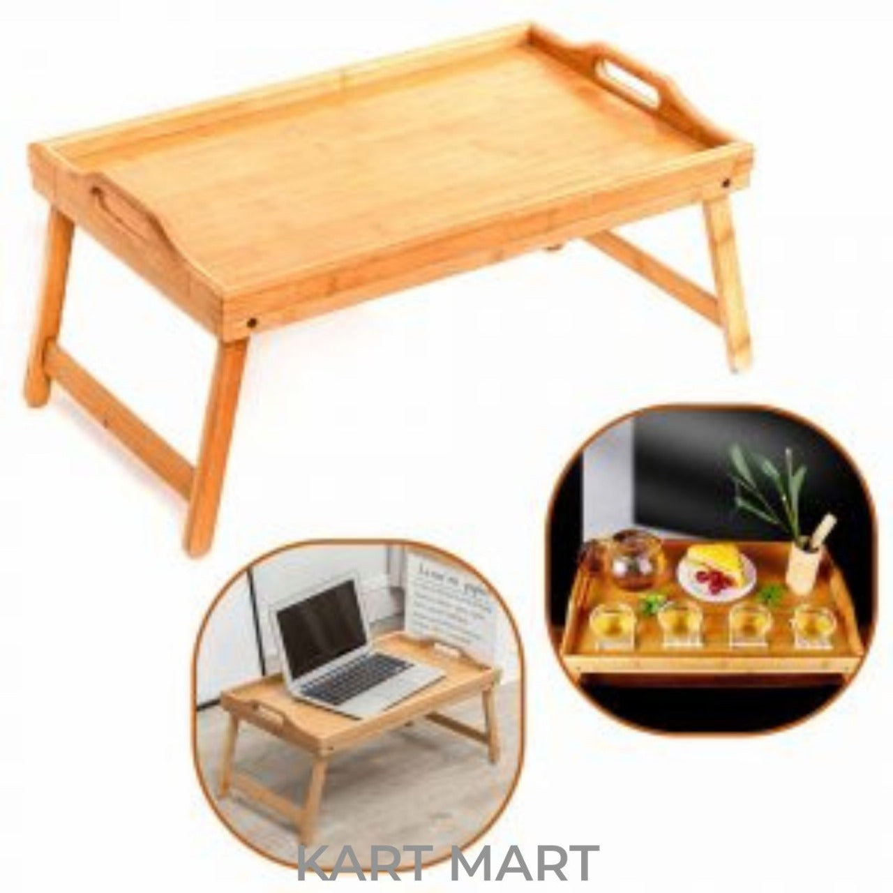 Premium Bamboo Bed Tray ā Elegant & Foldable šØš³