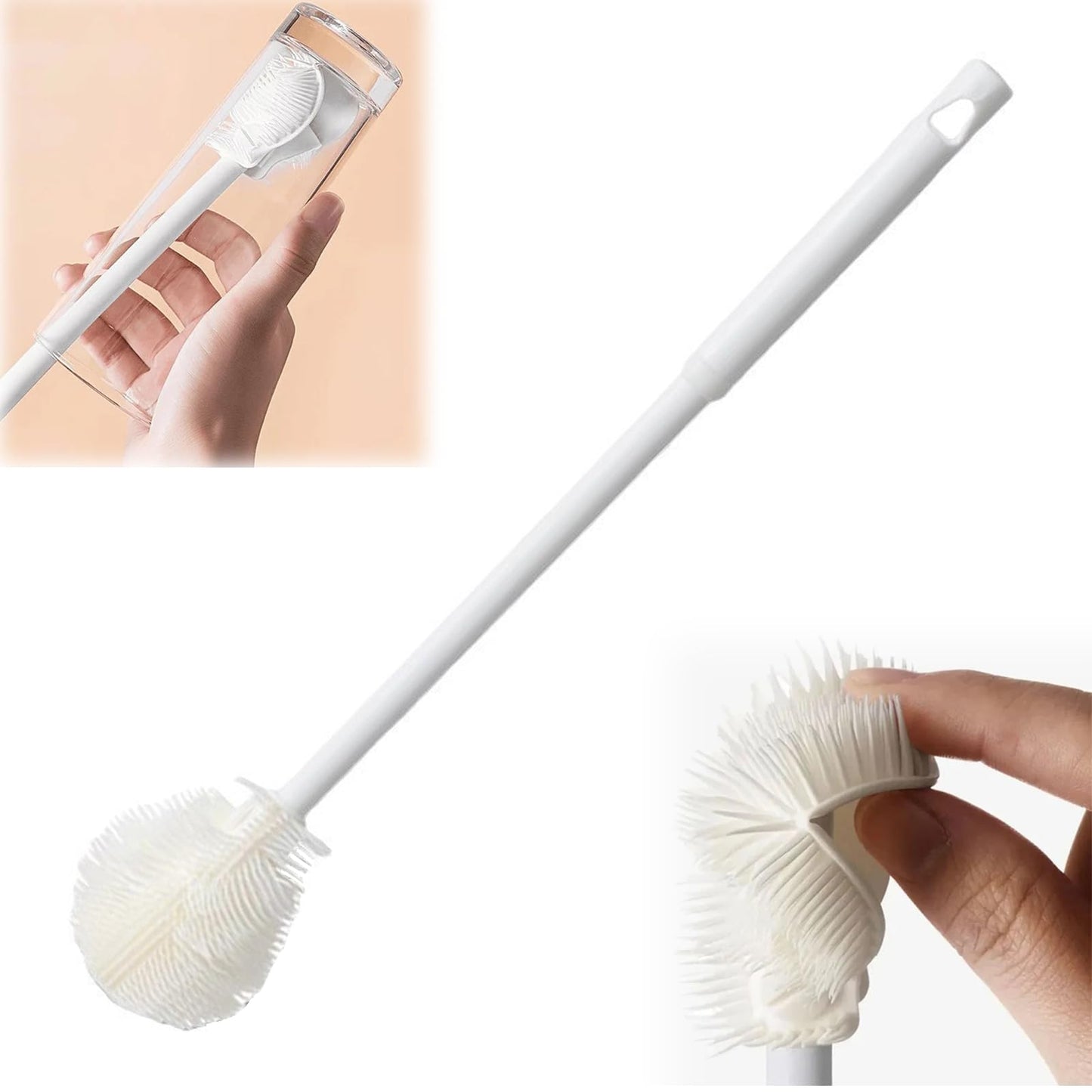 1pc Soft Silicone Bottle Brush
