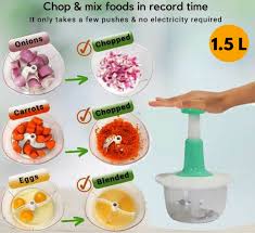 Manual Hand Press Chopper 1.5 Litre