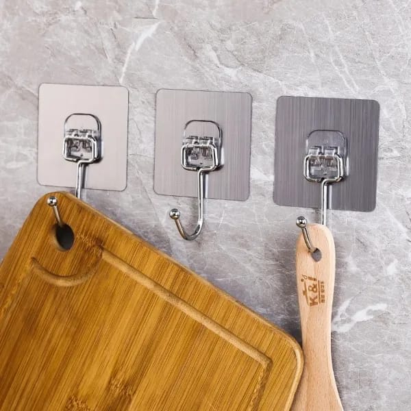 Large Adhesive PVC Hooks for Hanging Heavy Duty Items