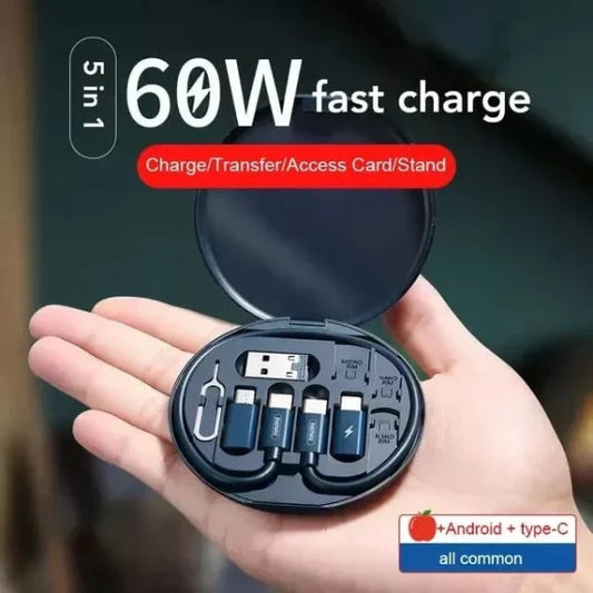 Multifunctional Data Cable Set 60W Fast Charging Cable