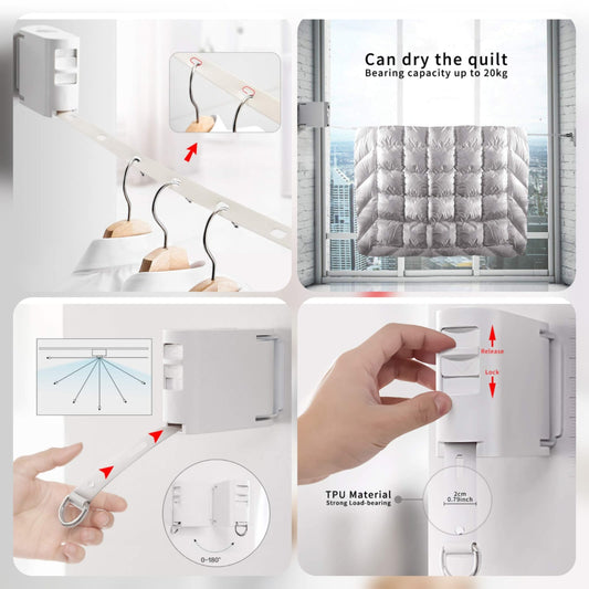 Retractable Clothesline – Space-Saving Drying, Effortlessly