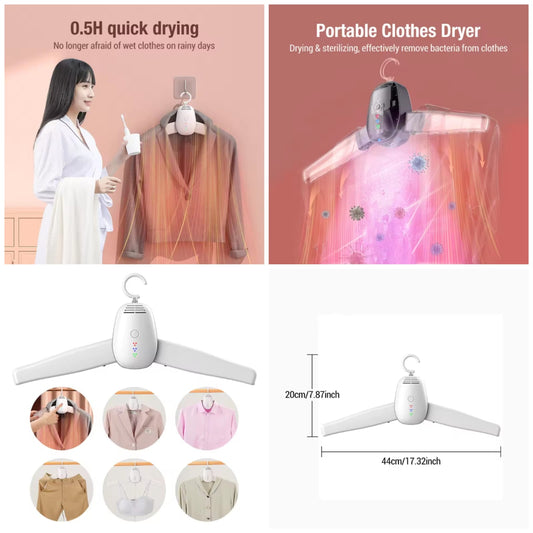 Portable Clothes Dryer (Hanger-Style) – Dry Anywhere, Anytime
