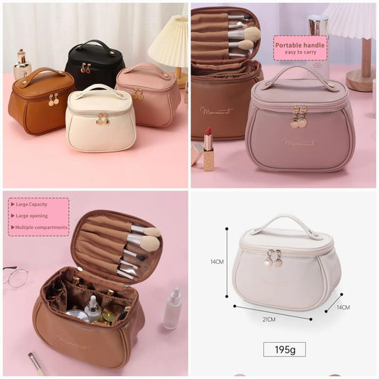 GlamMini PU Leather Cosmetic Pouch – Purse Style