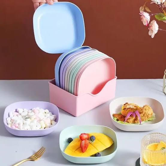 Pack of 10 Plates With Stand