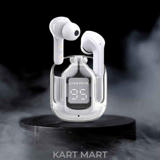 Air 31 Transparent Digital Earbuds – Sleek, Smart & Stylish!