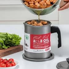High Quality Fryer Oil Filter Pot Carbon Steel Oil Can With Stainless Steel